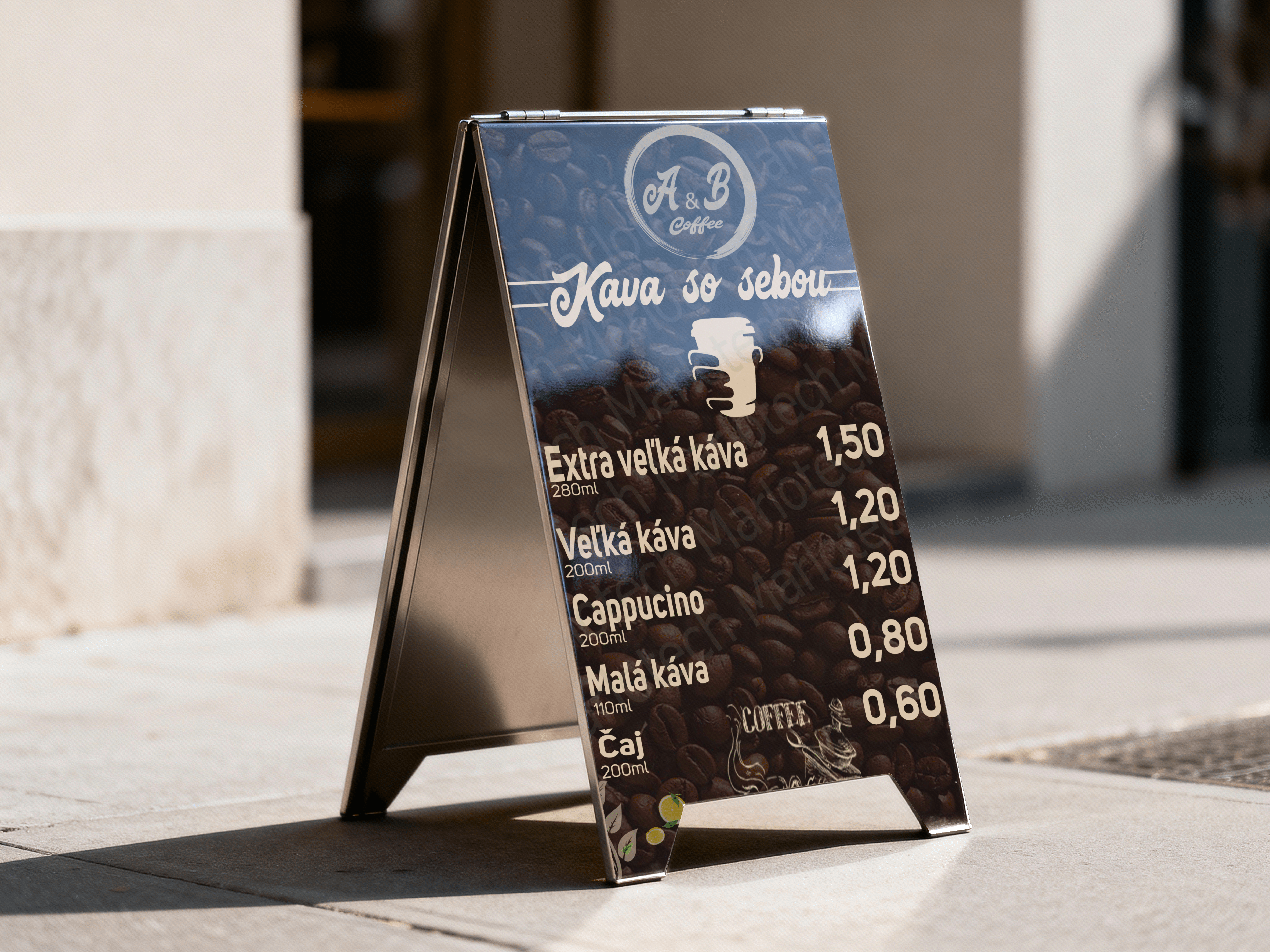 Banner – vonku káva