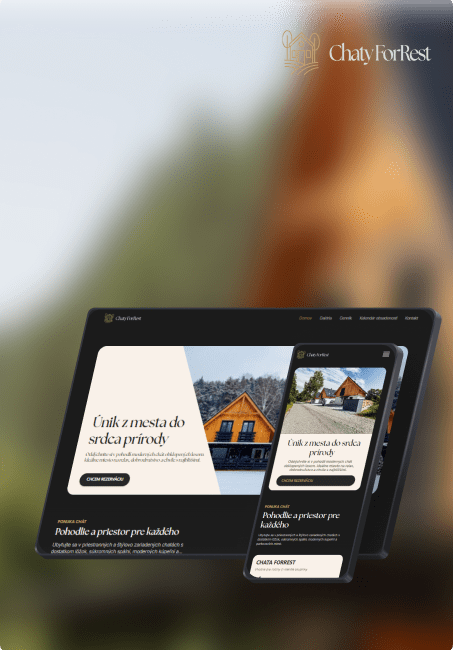 Chaty ForRest – rezervačný web