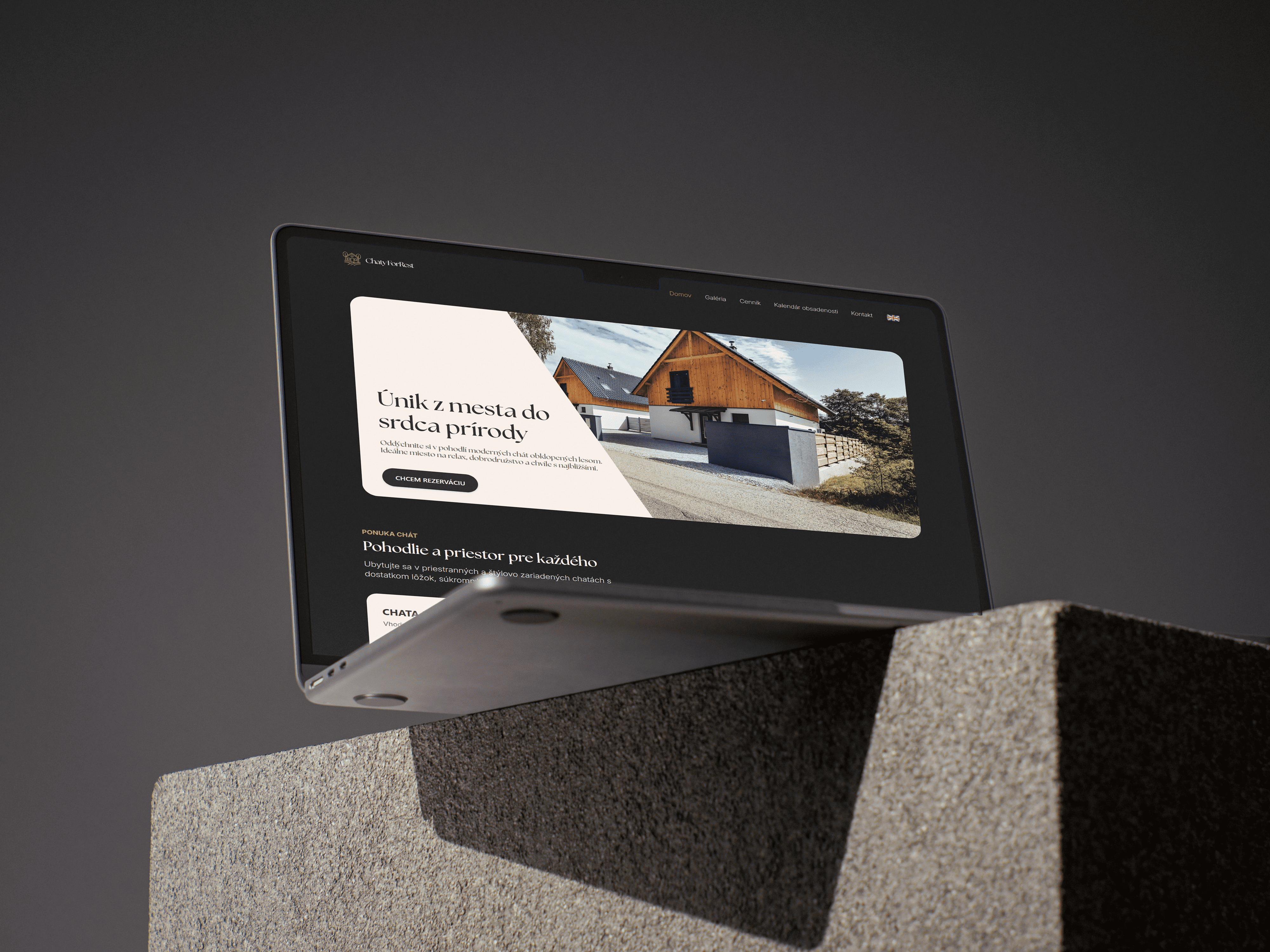 Chaty ForRest – banner plnej šírky