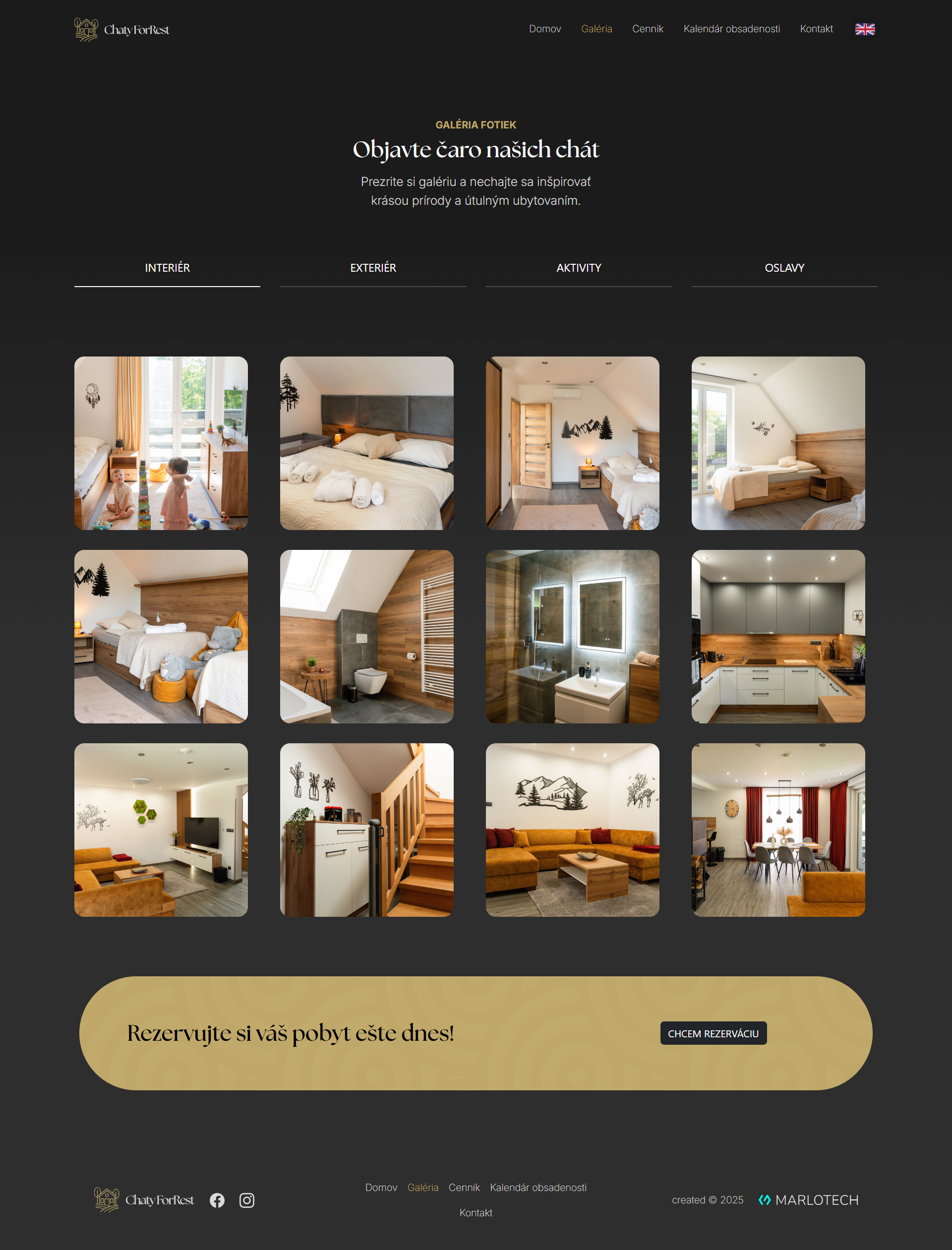 Chaty ForRest – detail ubytovania