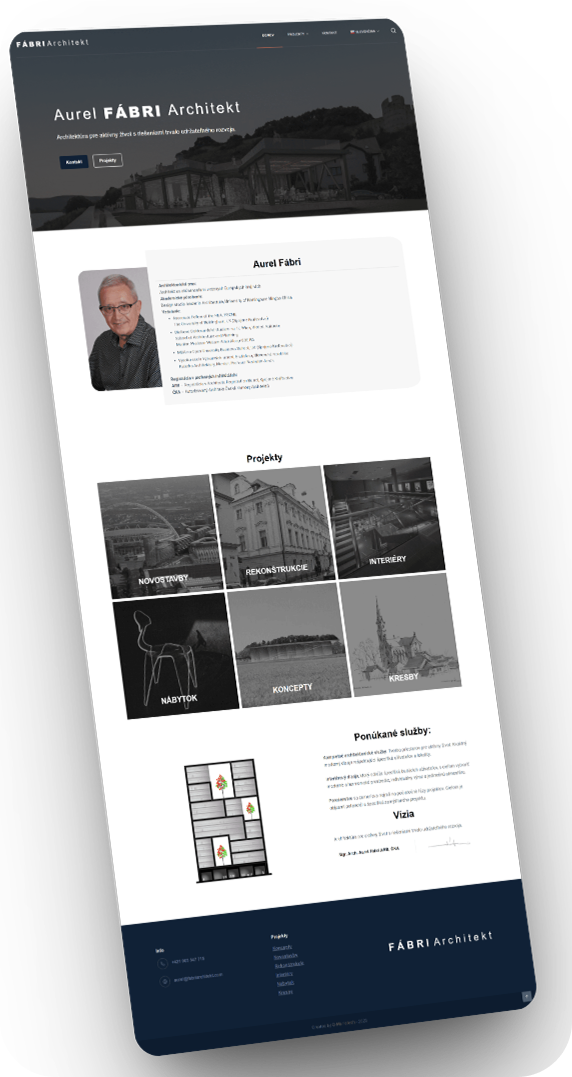 fabriarchitekt.com — ilustračný vizuál