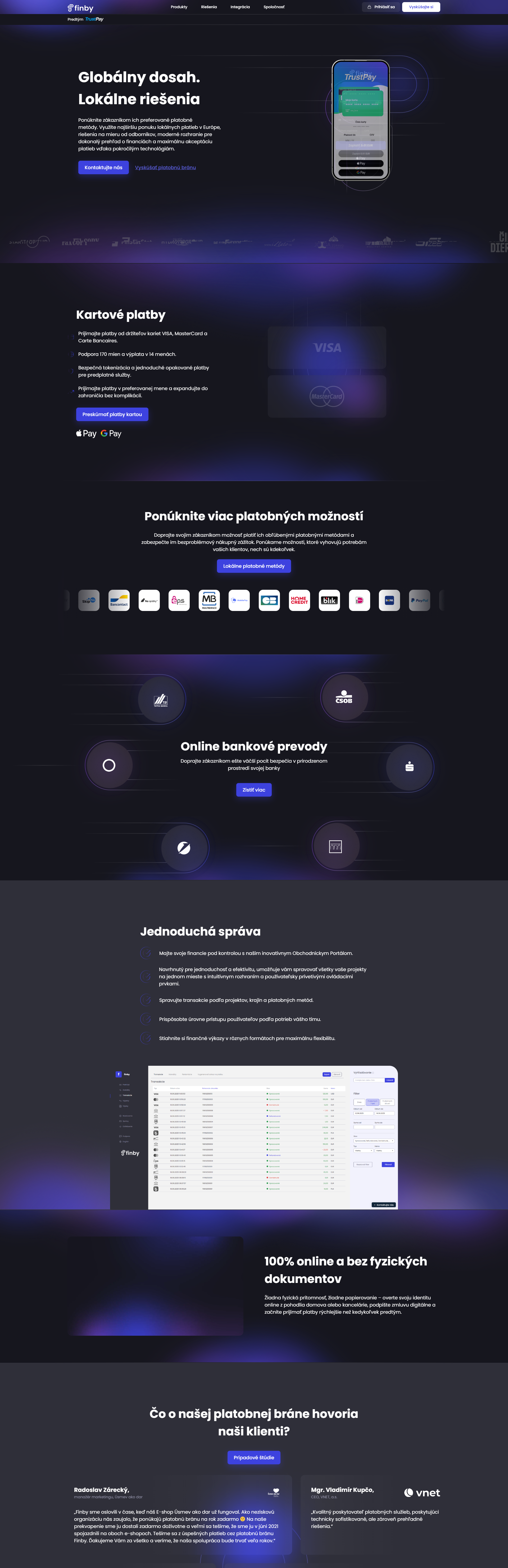 Finby – domovská stránka