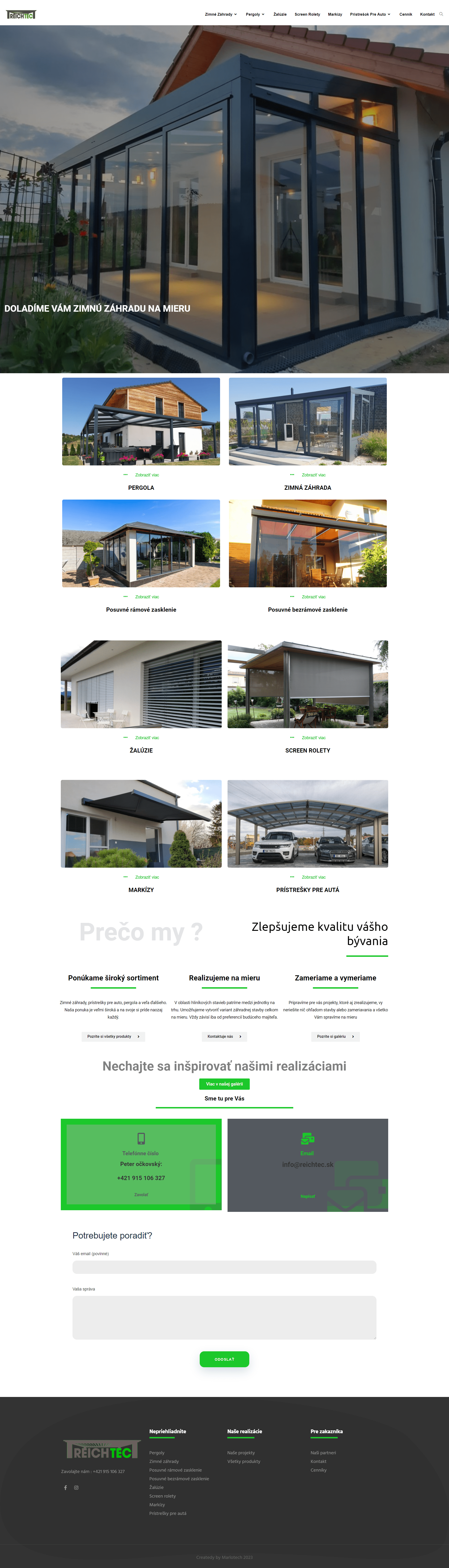 Reichtec – domovská stránka