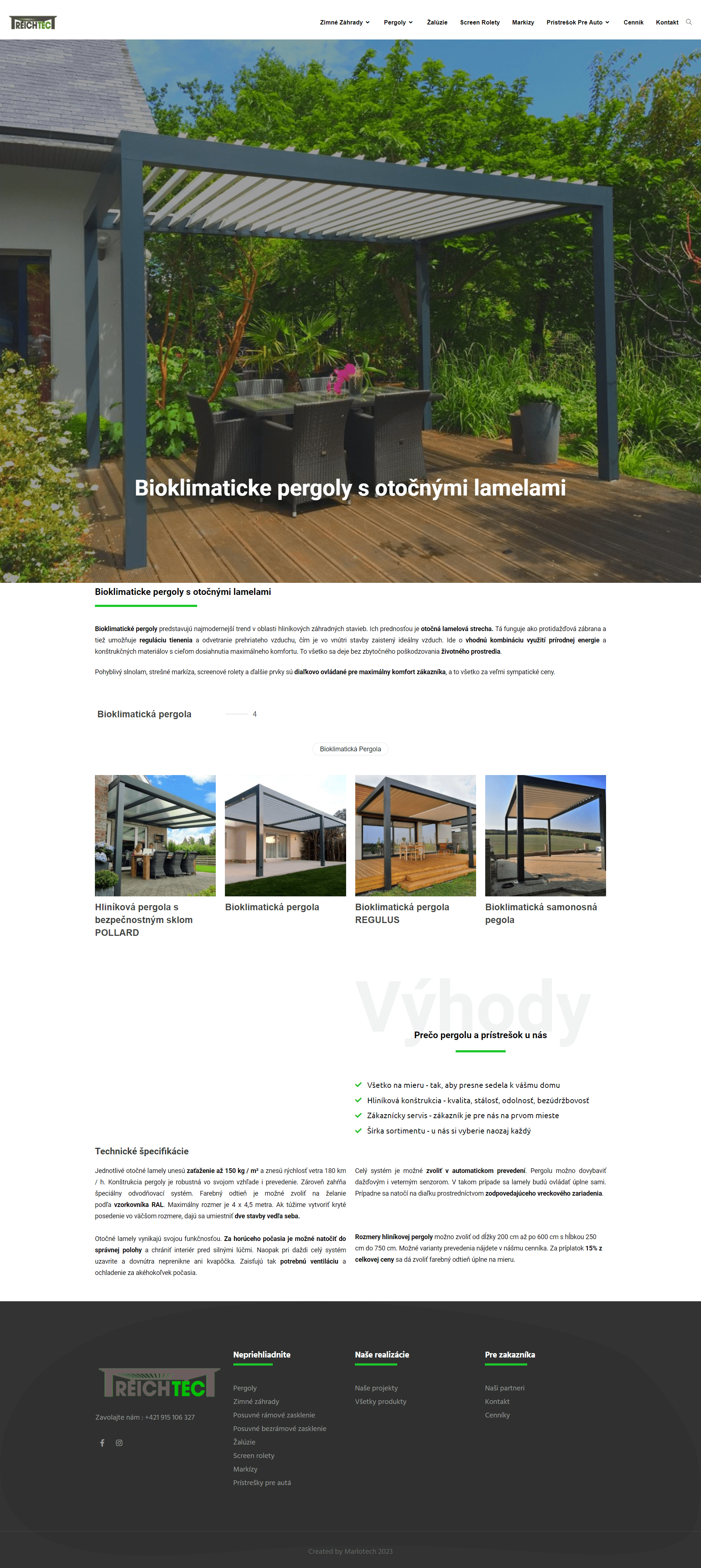 Reichtec – domovská stránka