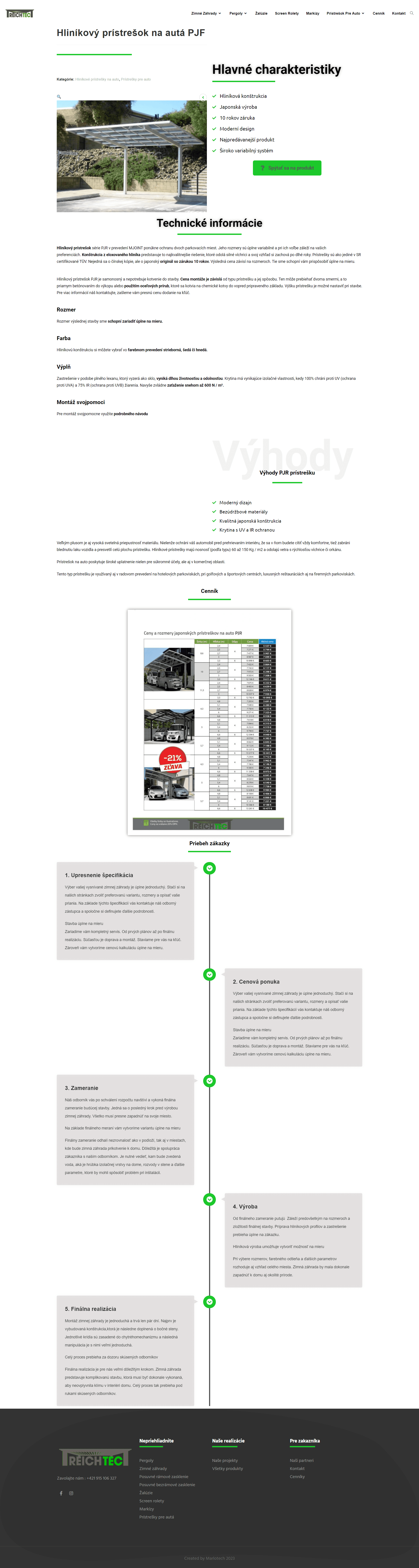 Reichtec – domovská stránka