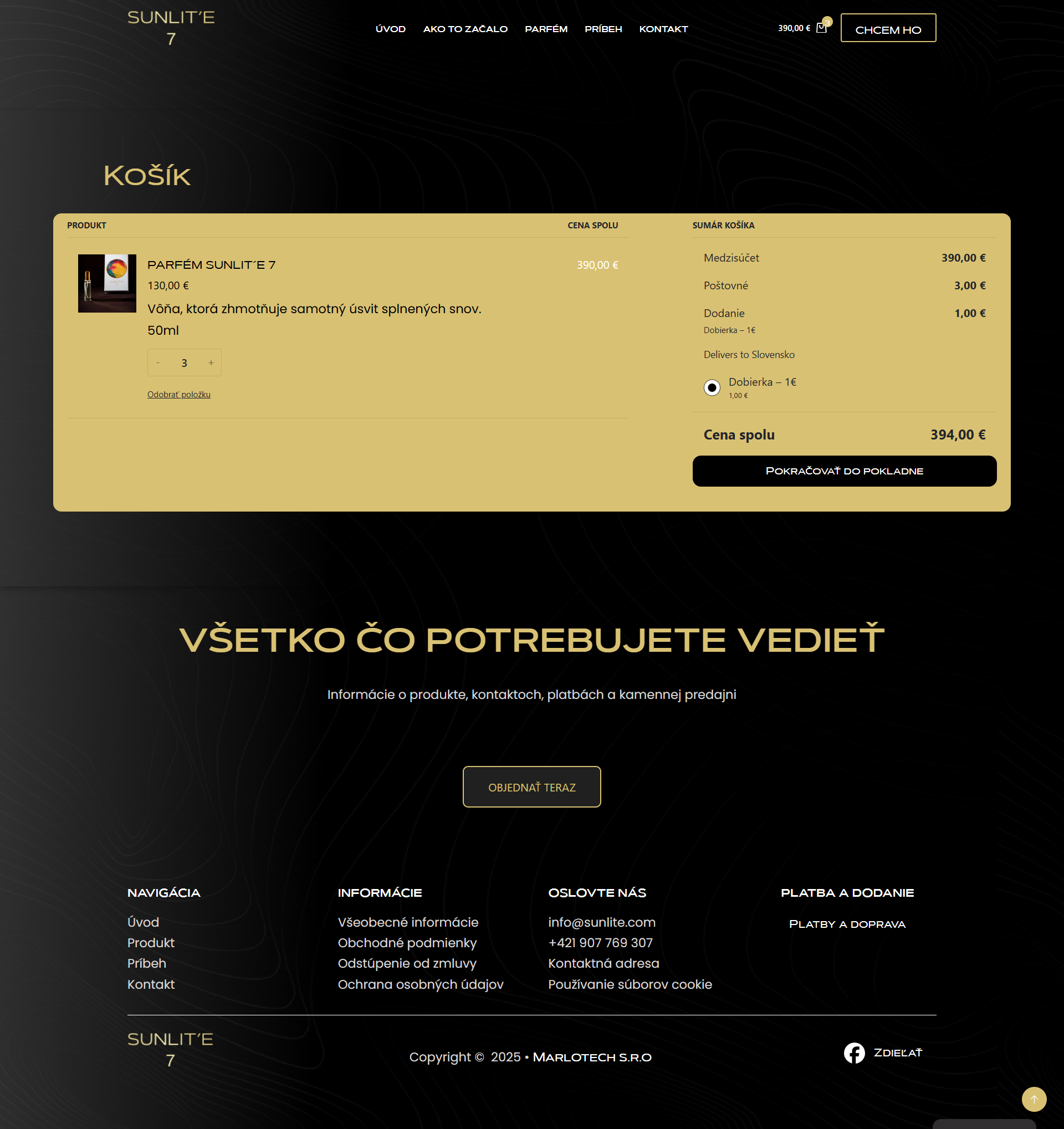 Sunlite7 – checkout